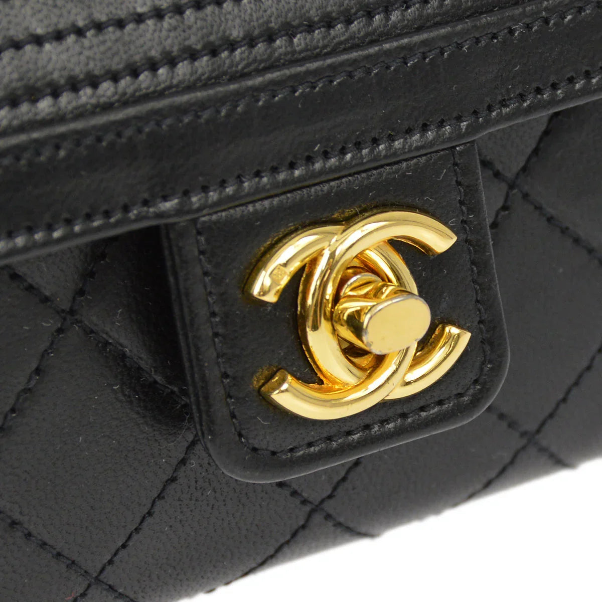 Chanel * 1986-1988 Black Lambskin Handbag