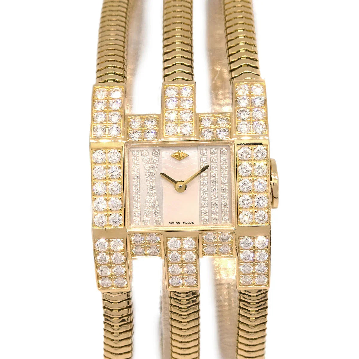 Van Cleef & Arpels YG Quartz Watch 18KYG Diamond