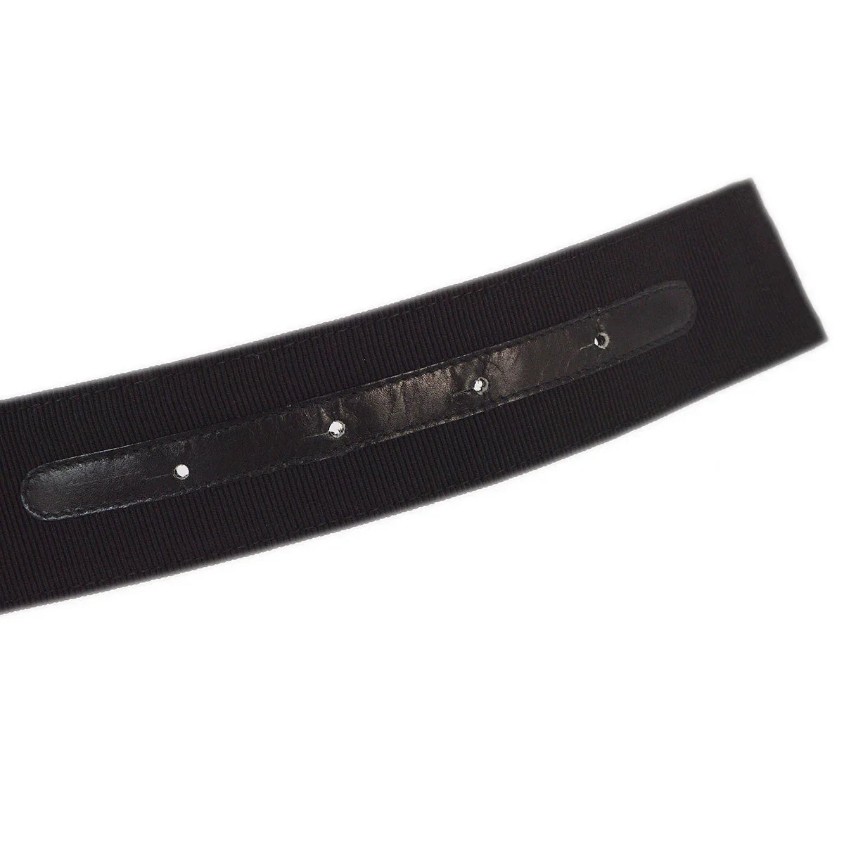 Salvatore Ferragamo Black Canvas Belt #XS 8046 Small Good