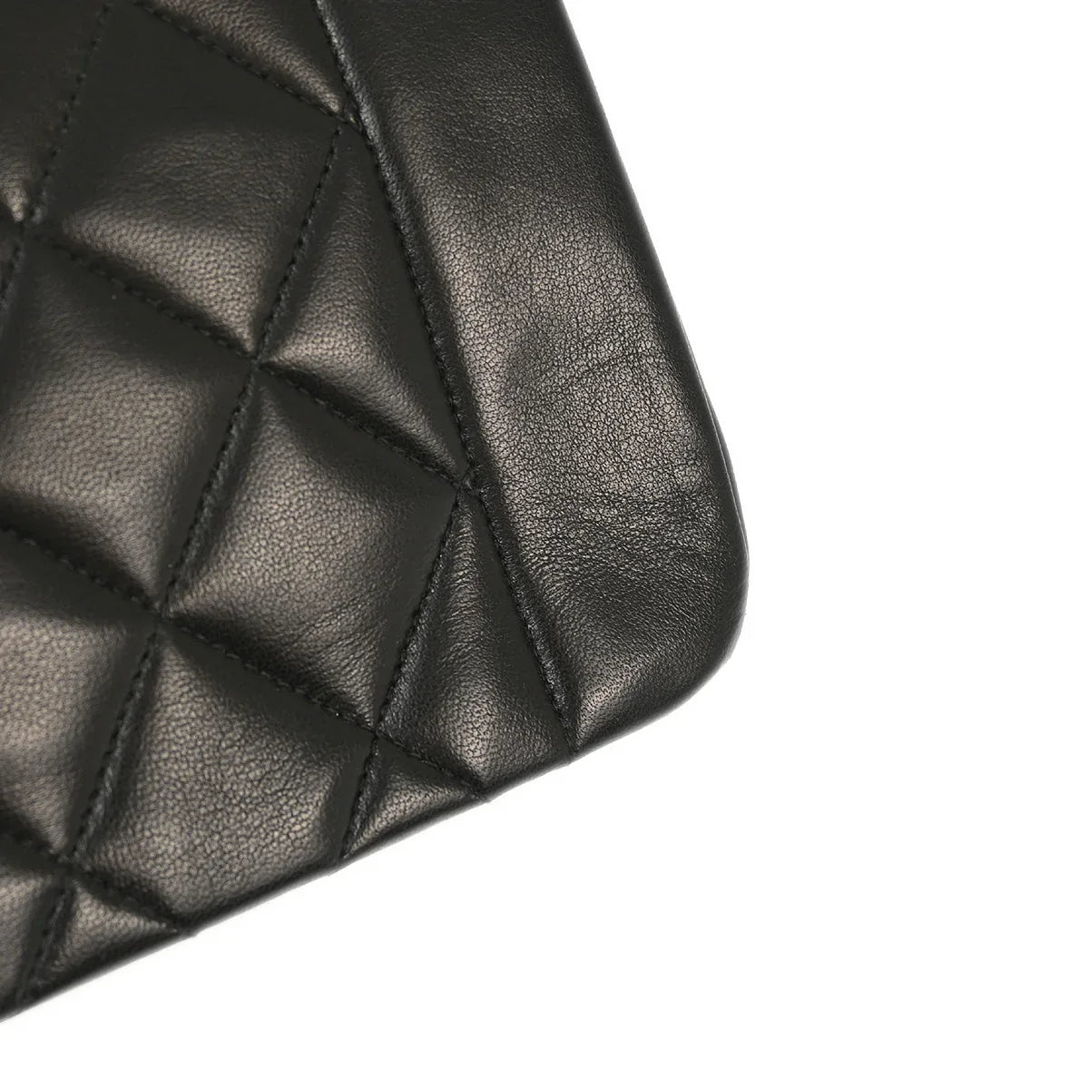 Chanel 1994-1996 Black Lambskin Small Diana Shoulder Bag