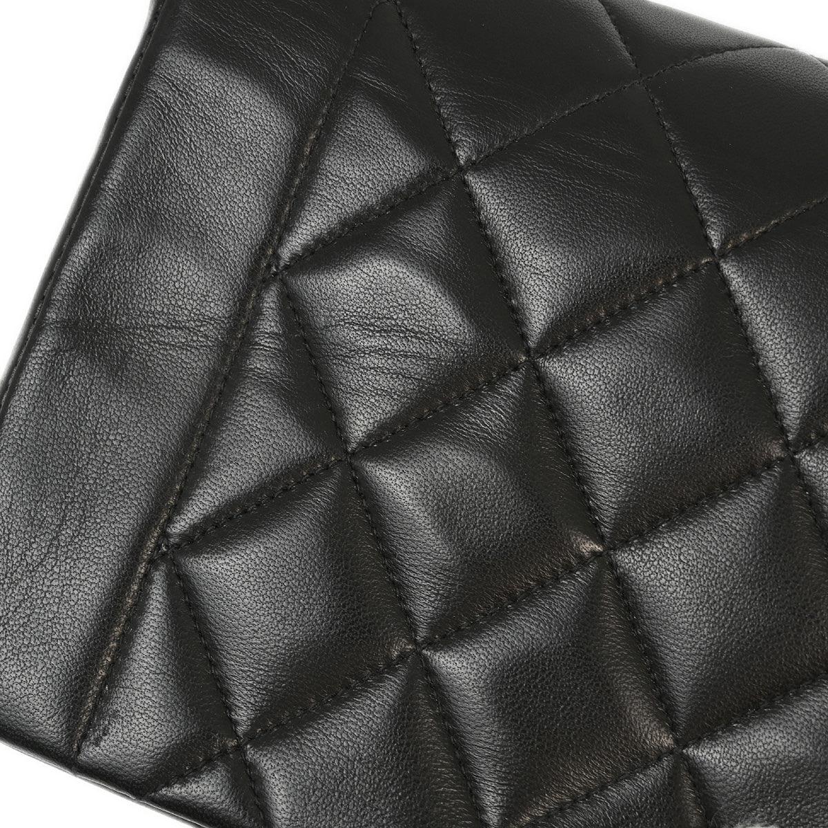 Chanel 1994-1996 Black Lambskin Small Diana Shoulder Bag
