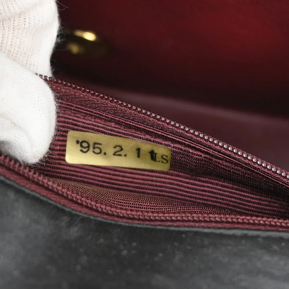 Chanel 1994-1996 Black Lambskin Small Diana Shoulder Bag