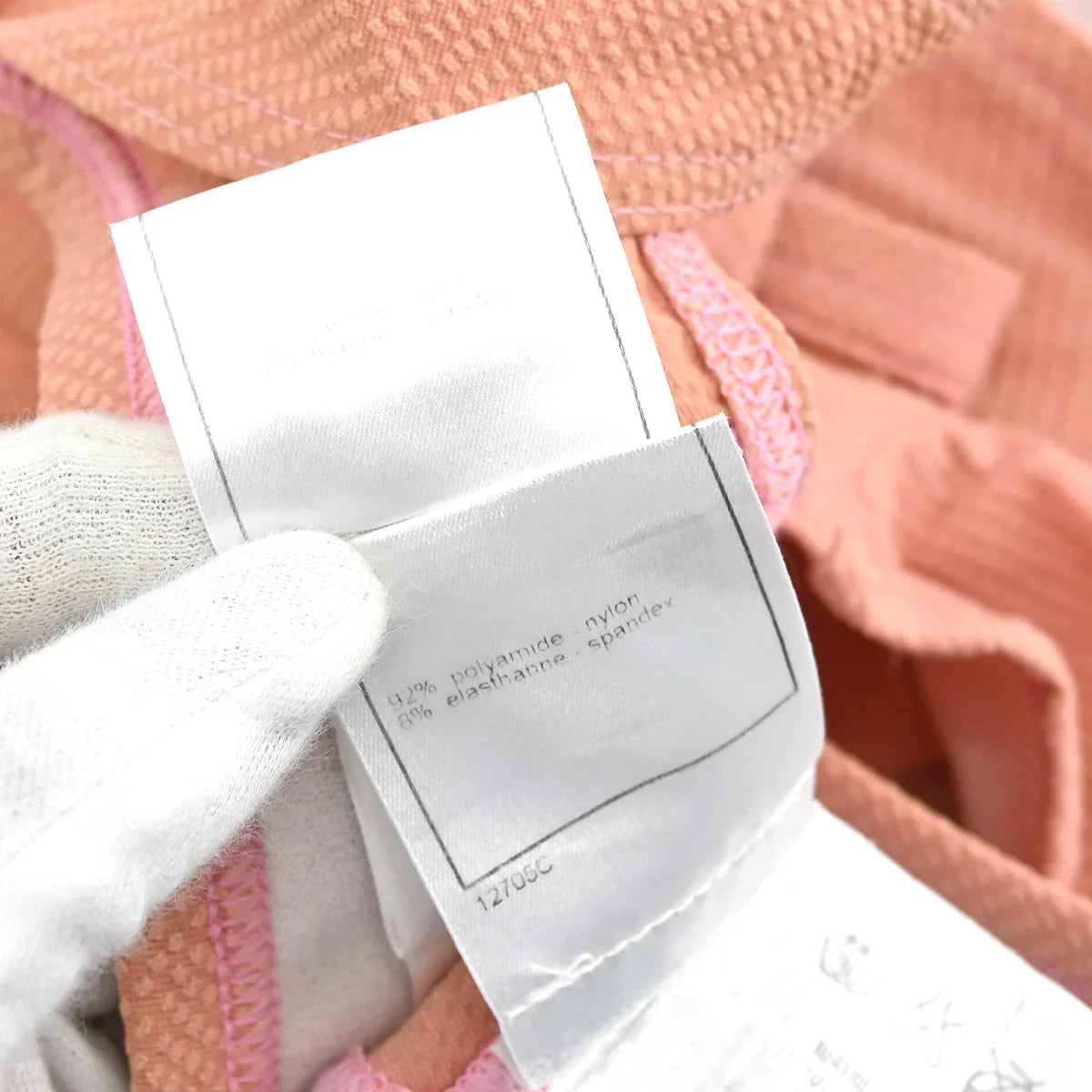 Chanel Swimwear Bikini Swimsuit Pink 02P #38