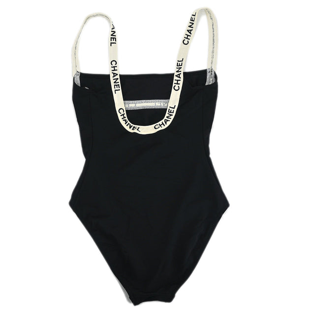 Chanel Swimwear Swimsuit Black 38 AMORE Vintage Tokyo