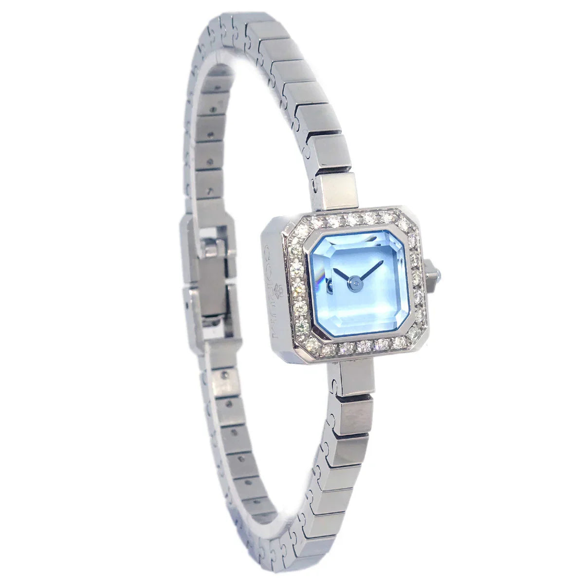 Corum * Sugar Cube Ref.137.426.47 Quartz Watch SS Diamond