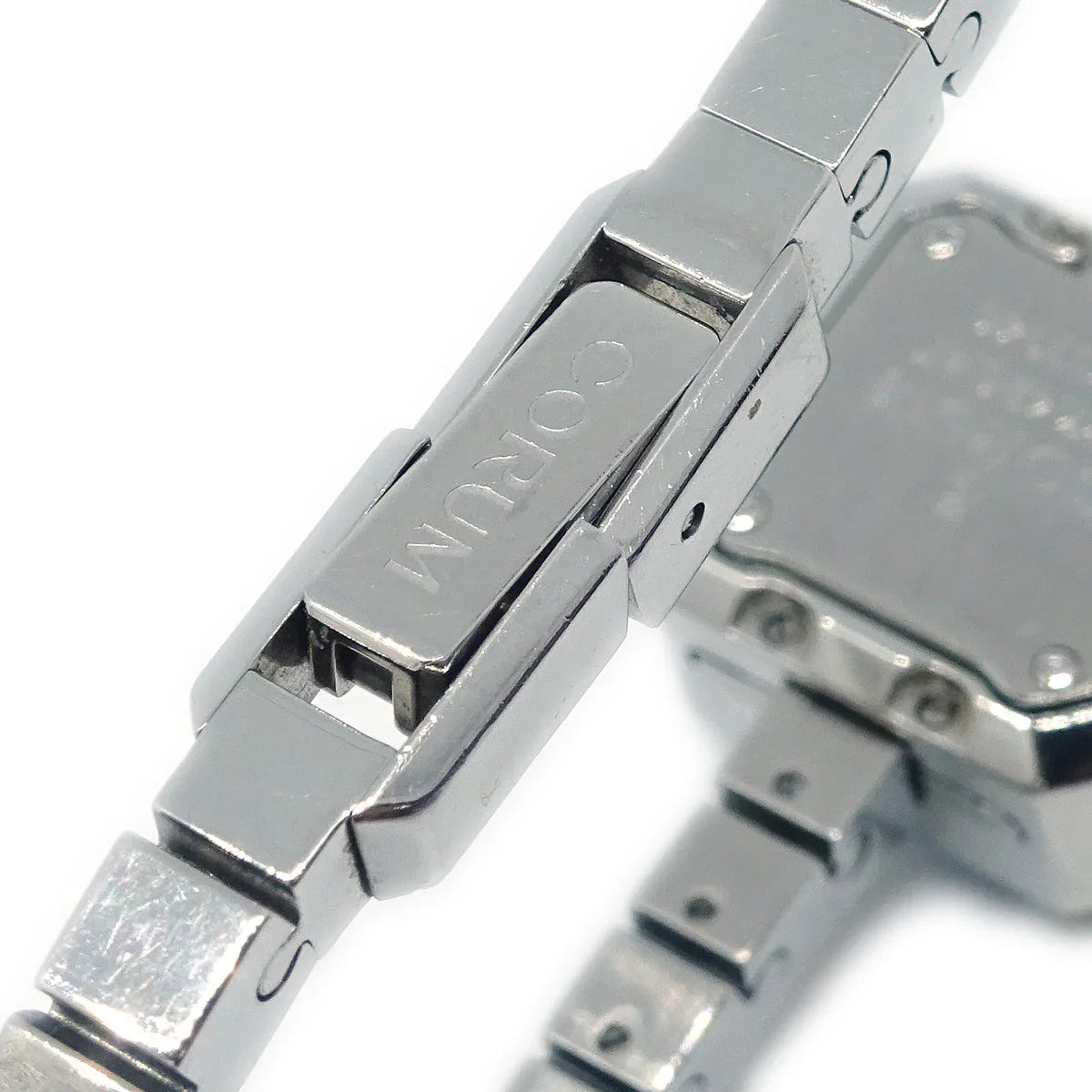 Corum * Sugar Cube Ref.137.426.47 Quartz Watch SS Diamond