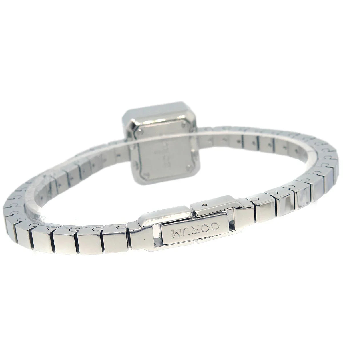 Corum Sugar Cube Ref.37.426.47 Quartz Watch SS Diamond