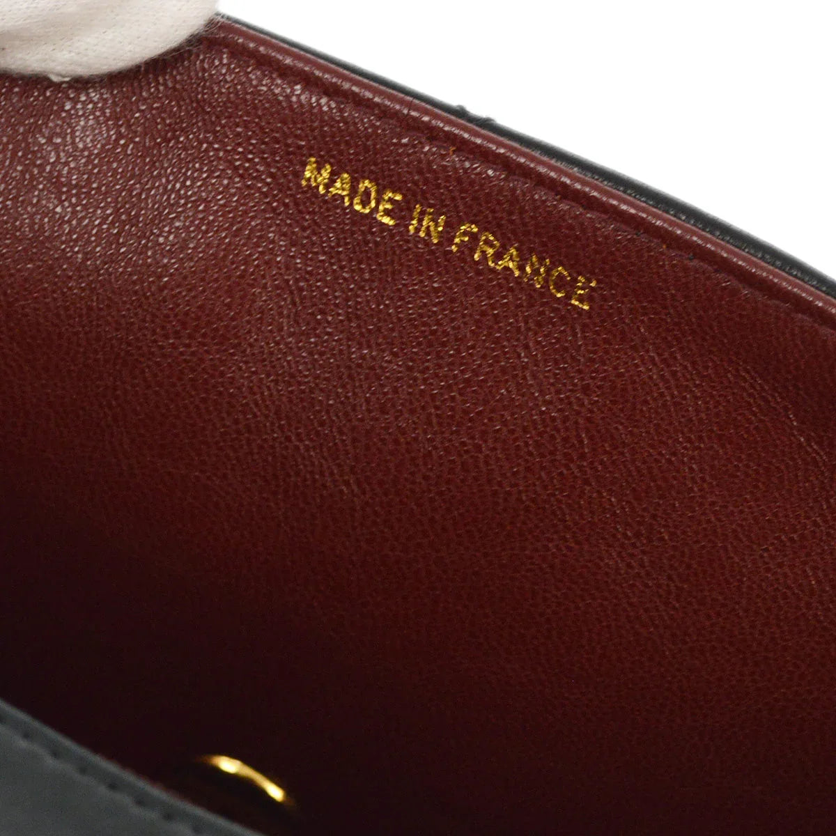 Chanel 1991-1994 Black Lambskin Small Diana Shoulder Bag