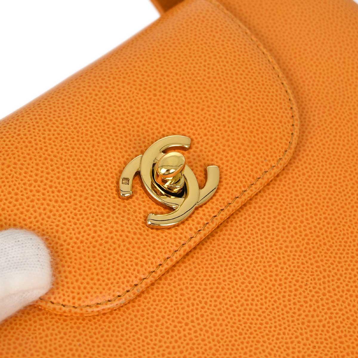 Chanel * 1997-1999 Orange Caviar Handbag