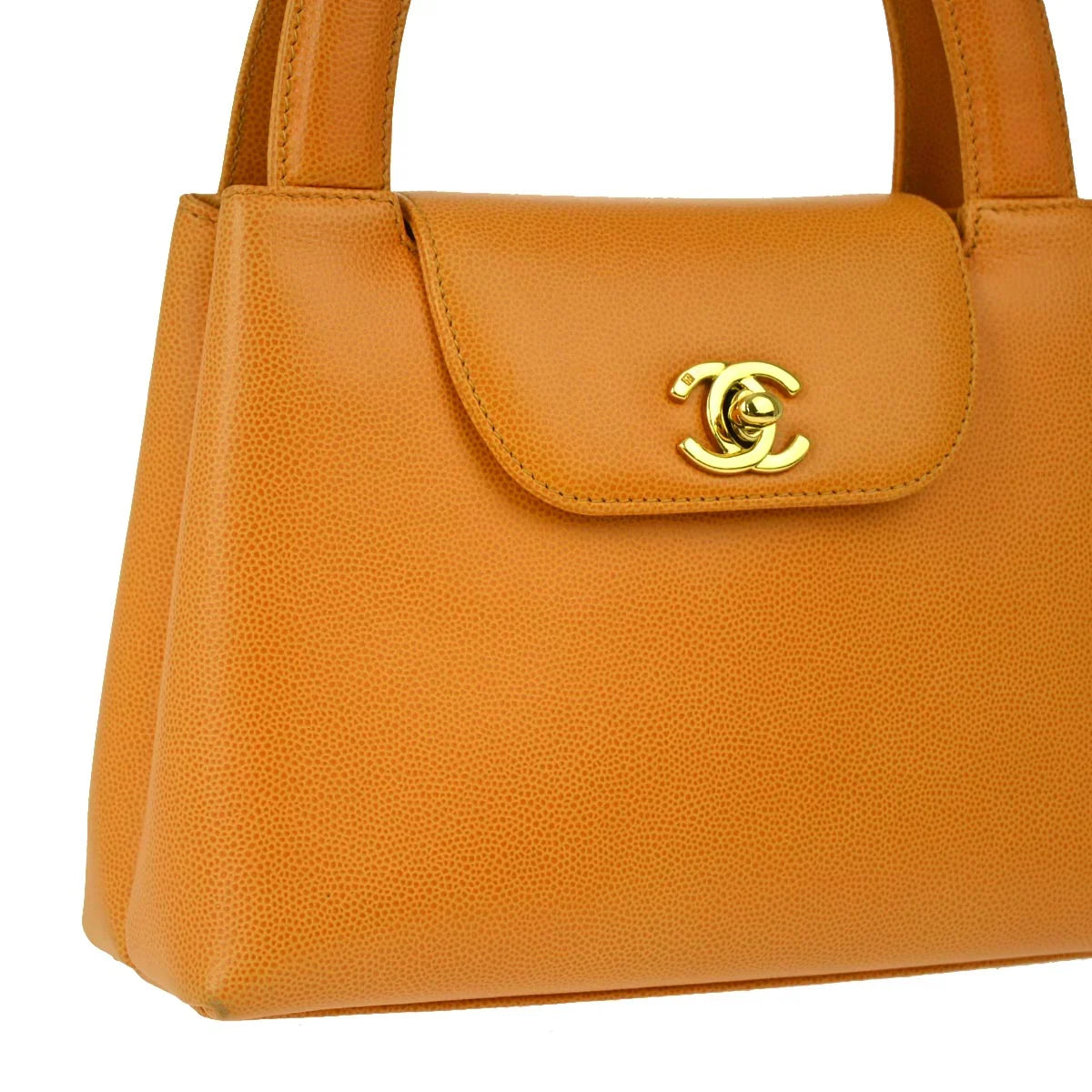 Chanel * 1997-1999 Orange Caviar Handbag
