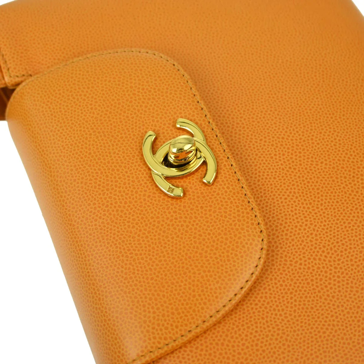 Chanel * 1997-1999 Orange Caviar Handbag