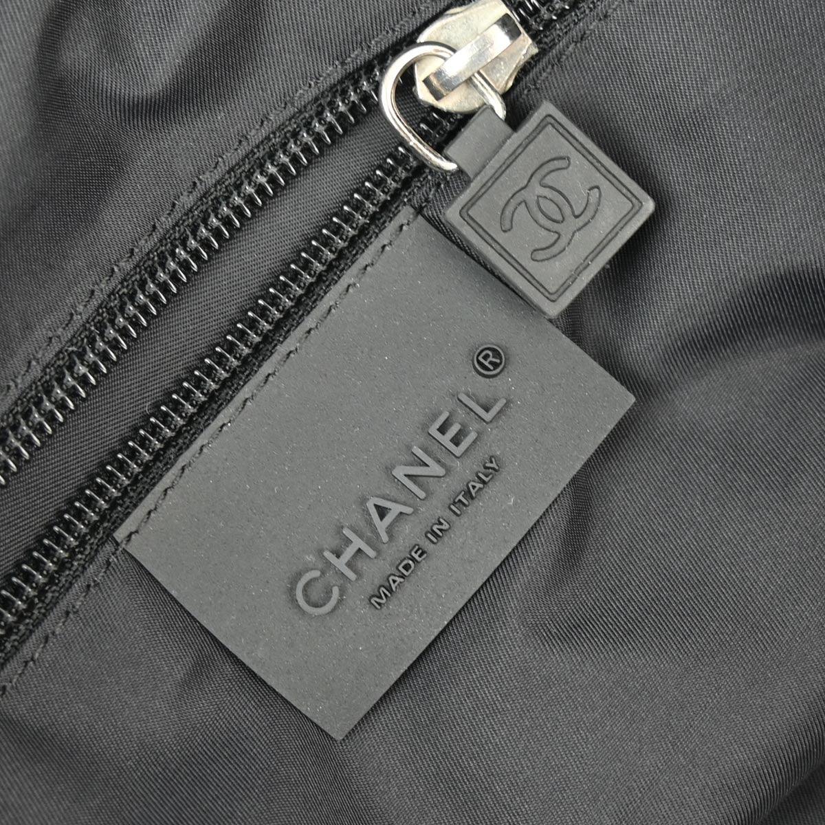 Chanel 2004-2005 Black Nylon Sport Line 2way Gym Shoulder Handbag