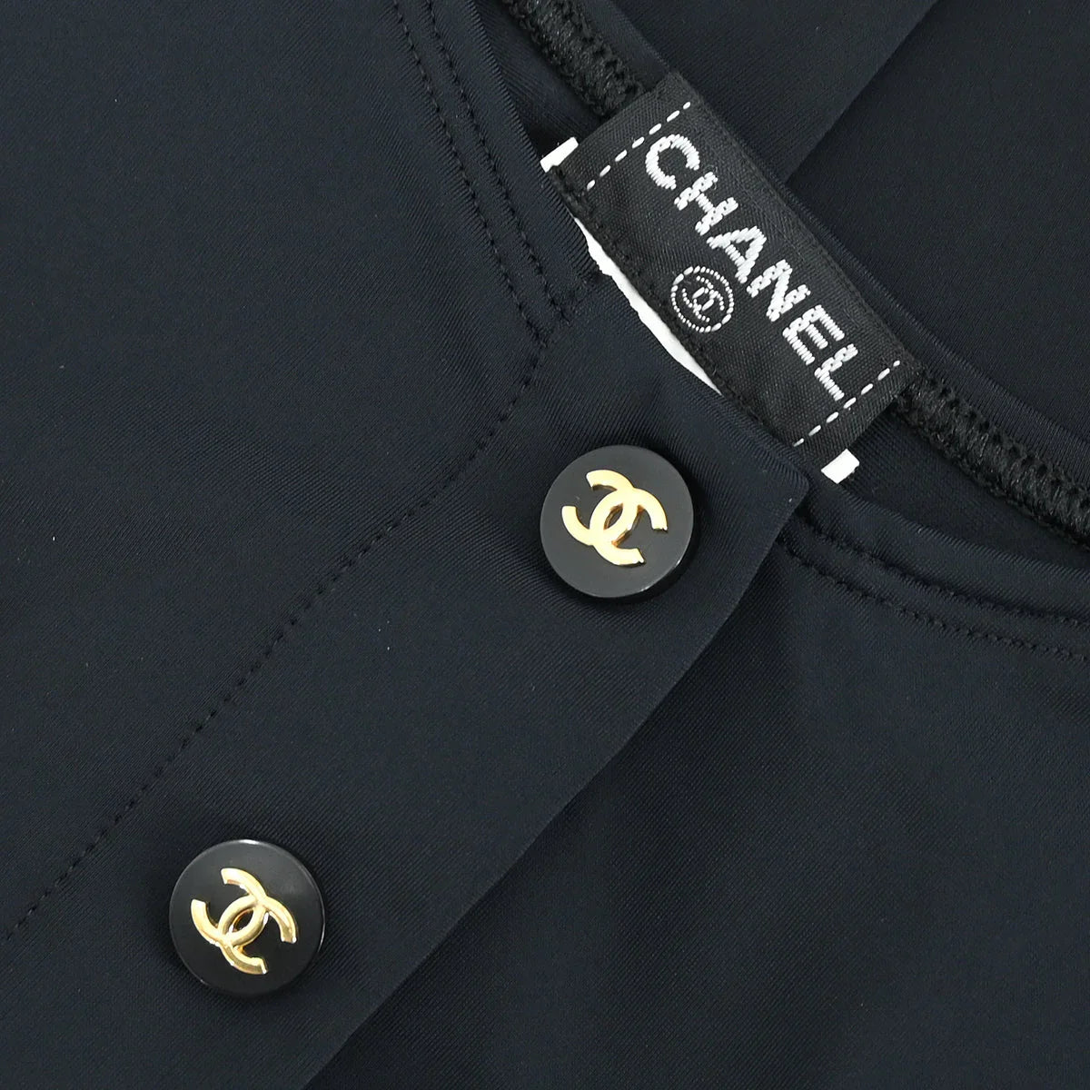 Chanel 1997 Sleeveless Dress Black #46