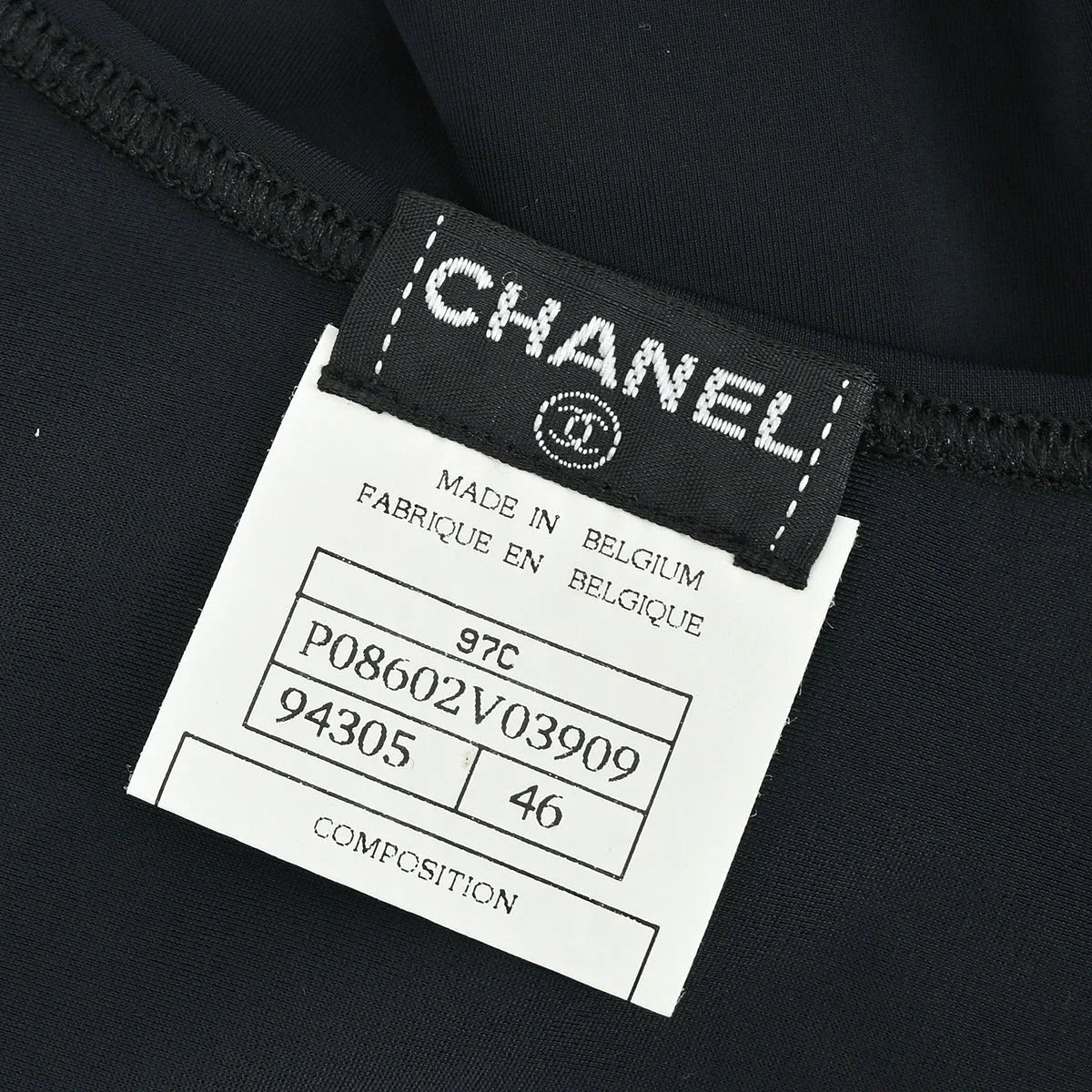 Chanel 1997 Sleeveless Dress Black #46