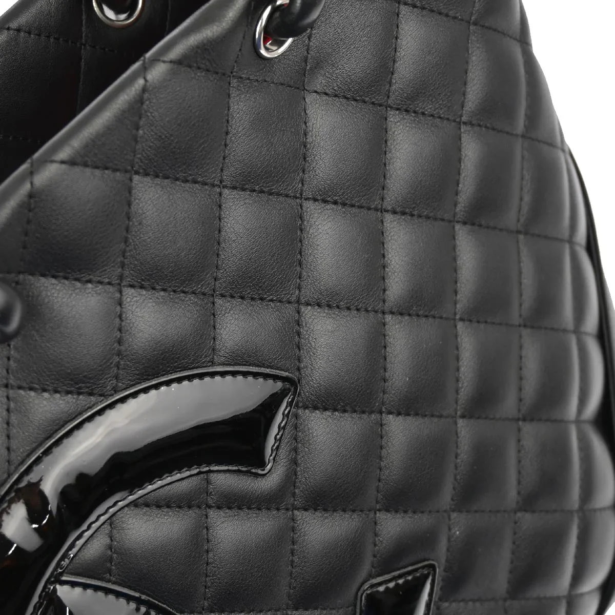 Chanel 2008-2009 Black Calfskin Cambon Ligne Tote Handbag