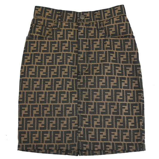 Fendi Zucca Skirt Brown #42