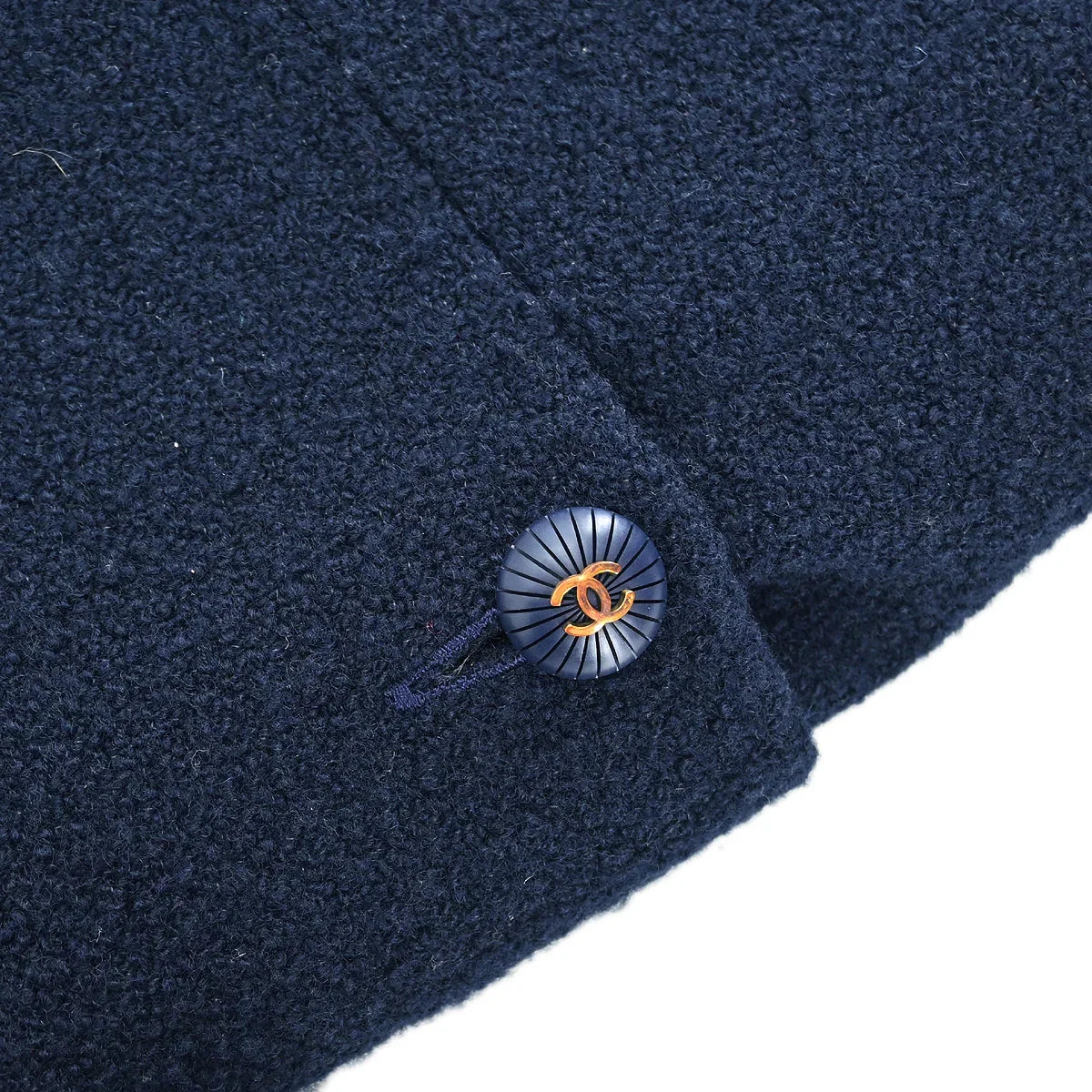 Chanel 1993 Setup Suit Jacket Skirt Navy 93P #36