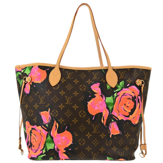 Louis Vuitton Monogram Rose Neverfull MM Shoulder Tote Bag M48613