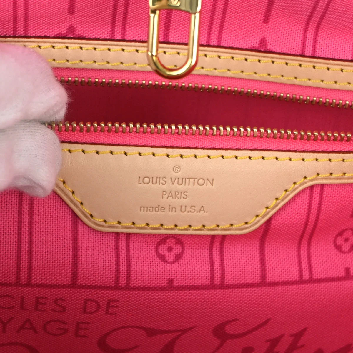 Louis Vuitton Monogram Rose Neverfull MM Shoulder Tote Bag M48613