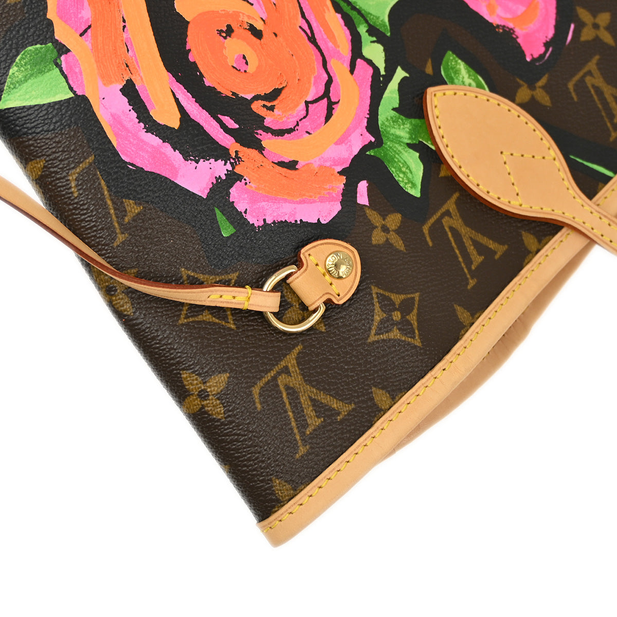 Louis Vuitton Monogram Rose Neverfull MM Shoulder Tote Bag M48613