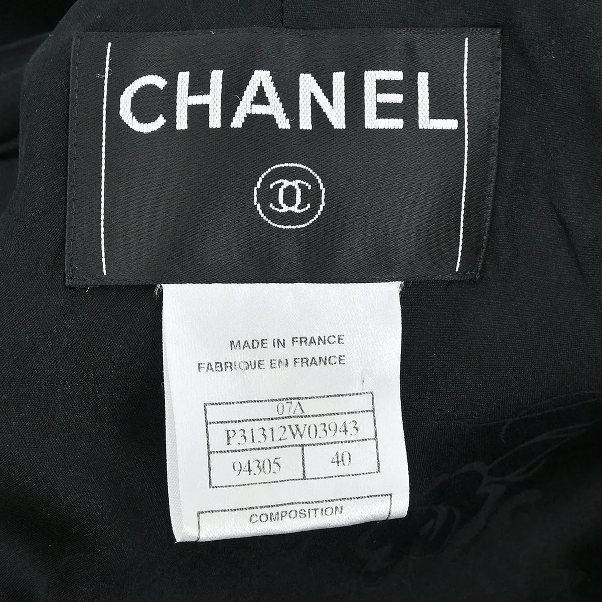 Chanel 2007 Single Breasted Jacket Black 07A #40