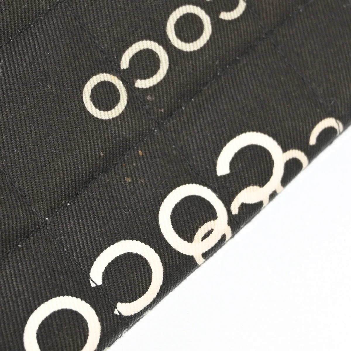 Chanel Black Canvas COCO East West Choco Bar Shoulder Bag