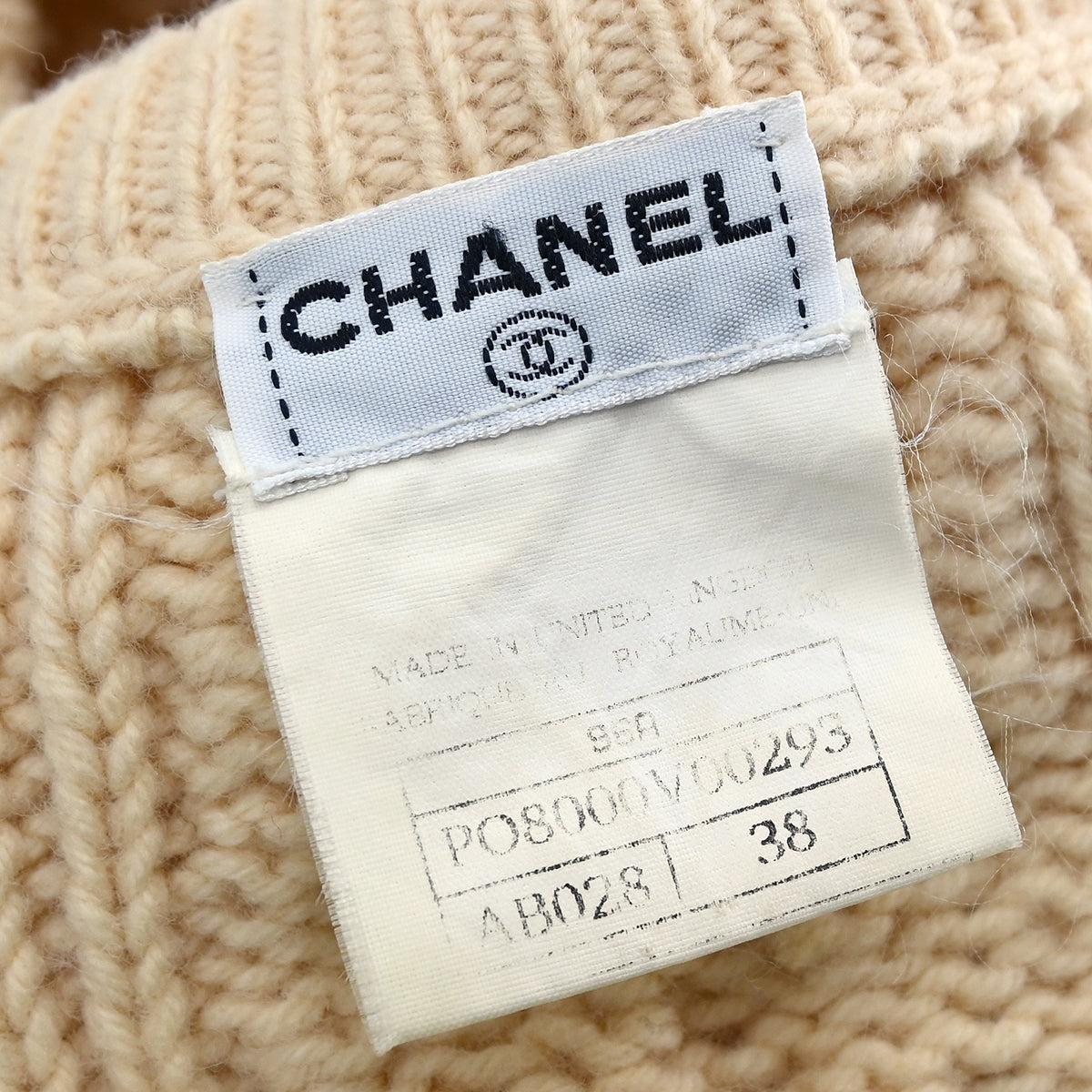 Chanel 1996 Fisherman Sweater White #38