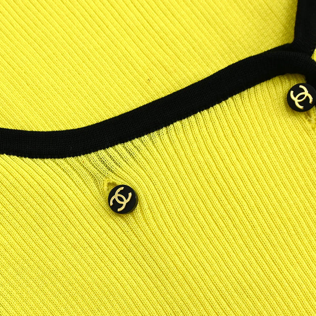 CHANEL トップス Chanel 1995 Sleeveless Top Yellow 95P #38 – AMORE Vintage Tokyo
