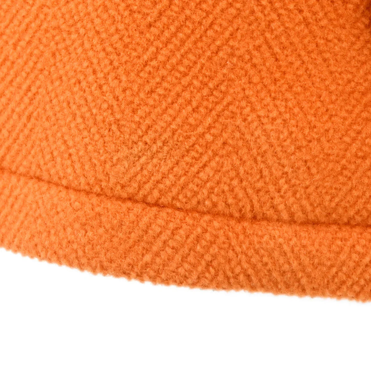 Hermes Duffel Coat Orange #46