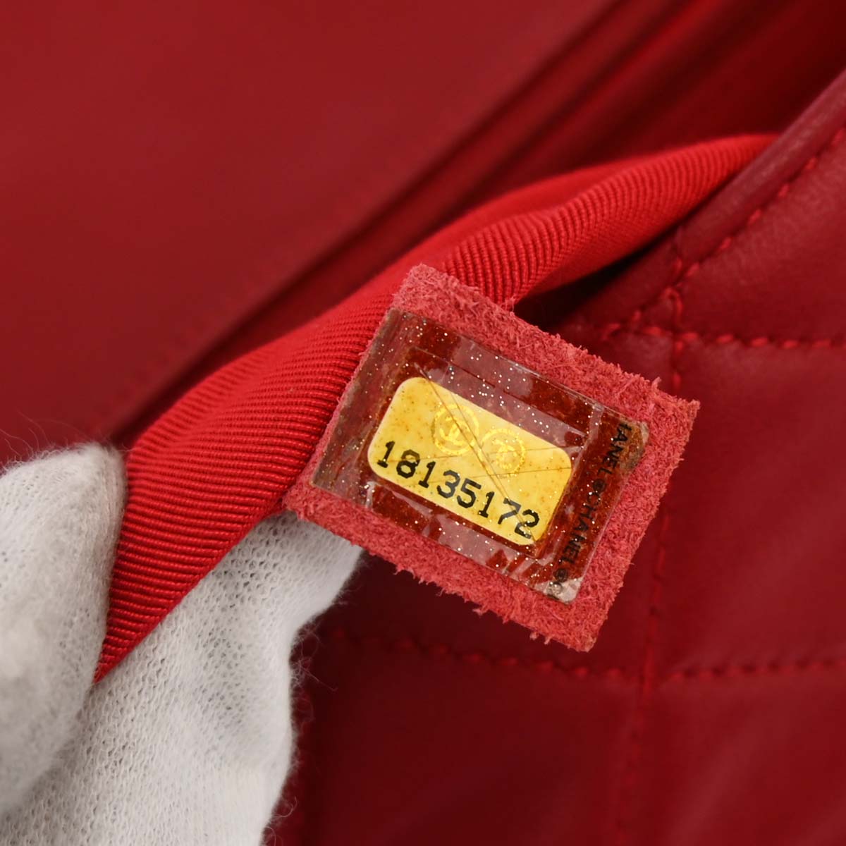 Chanel 2013-2014 Red Lambskin Medium Hula Hoop Handbag