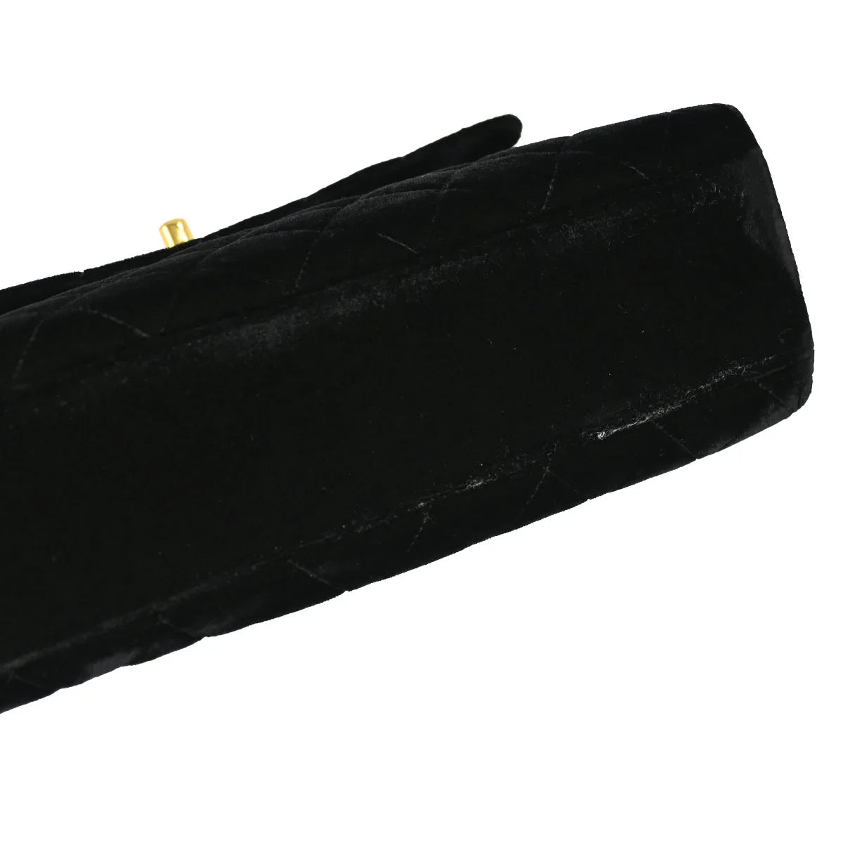 Chanel 1996-1997 Black Velvet Kelly Handbag