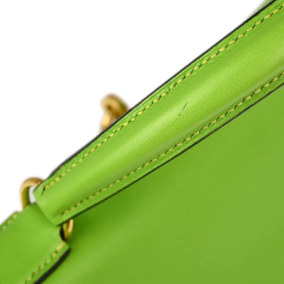 Hermes 1998 Apple Green Gulliver Kelly 28 Retourne 2way Shoulder Handbag