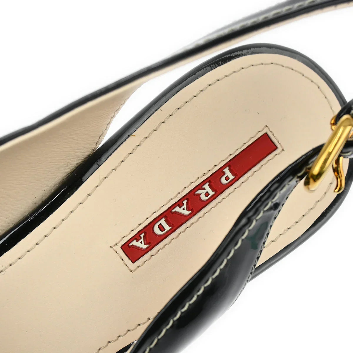 Prada * Ribbon Sandals Wedge Shoes #37
