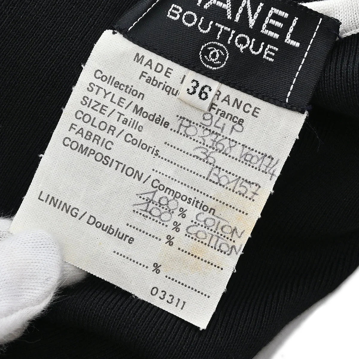 Chanel 1994 Bodysuit Black #36