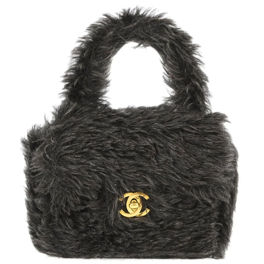 Chanel * 1991-1994 Fur Mini Square Handbag