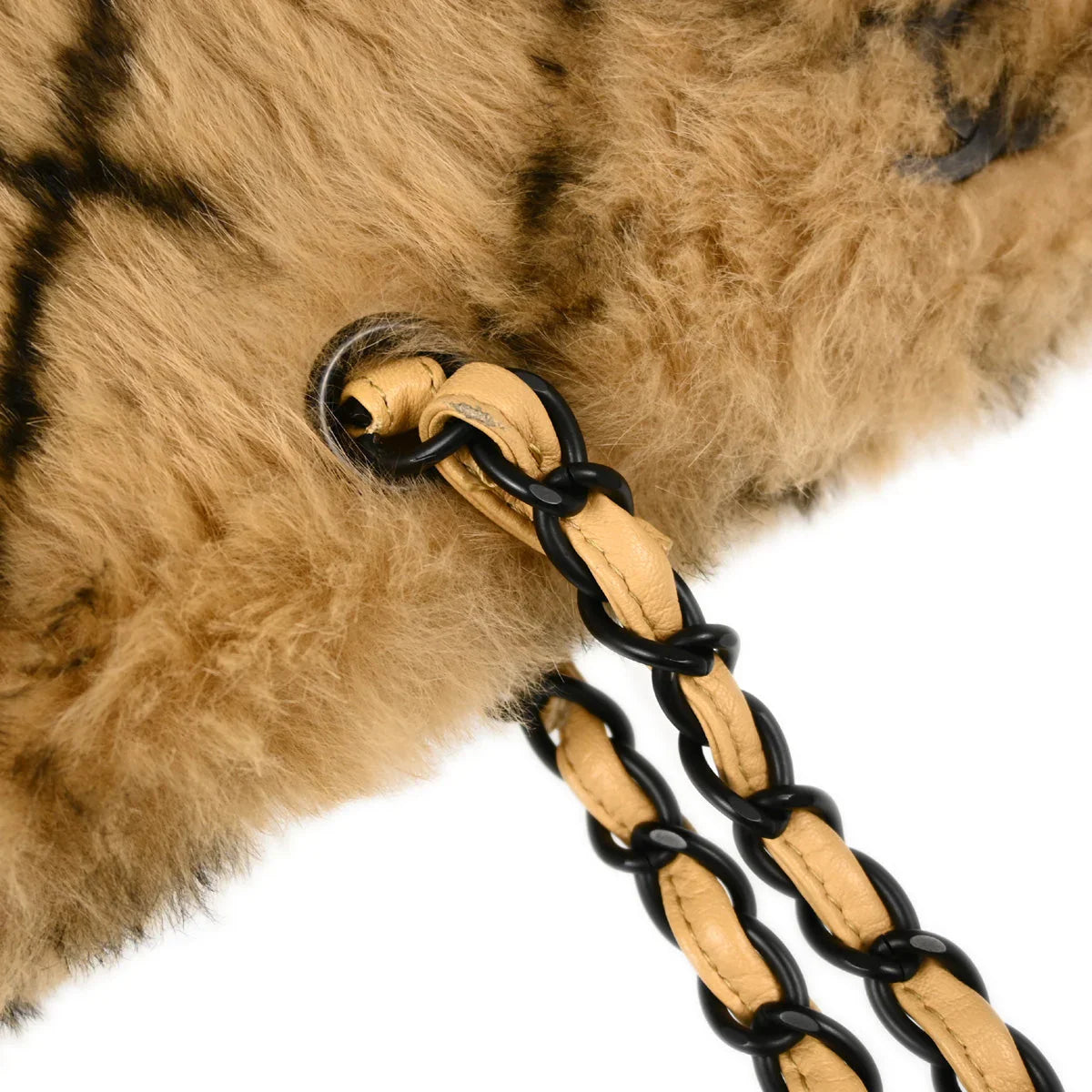 Chanel 2000-2001 Rabbit Fur Tote Bag