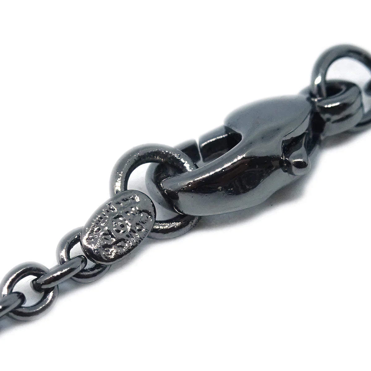 Chanel Fringe Chain Necklace Silver 02A