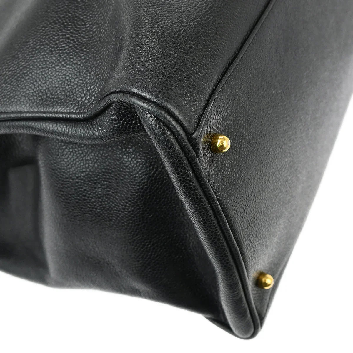Chanel 1996-1997 Black Caviar Supermodel Shoulder Bag