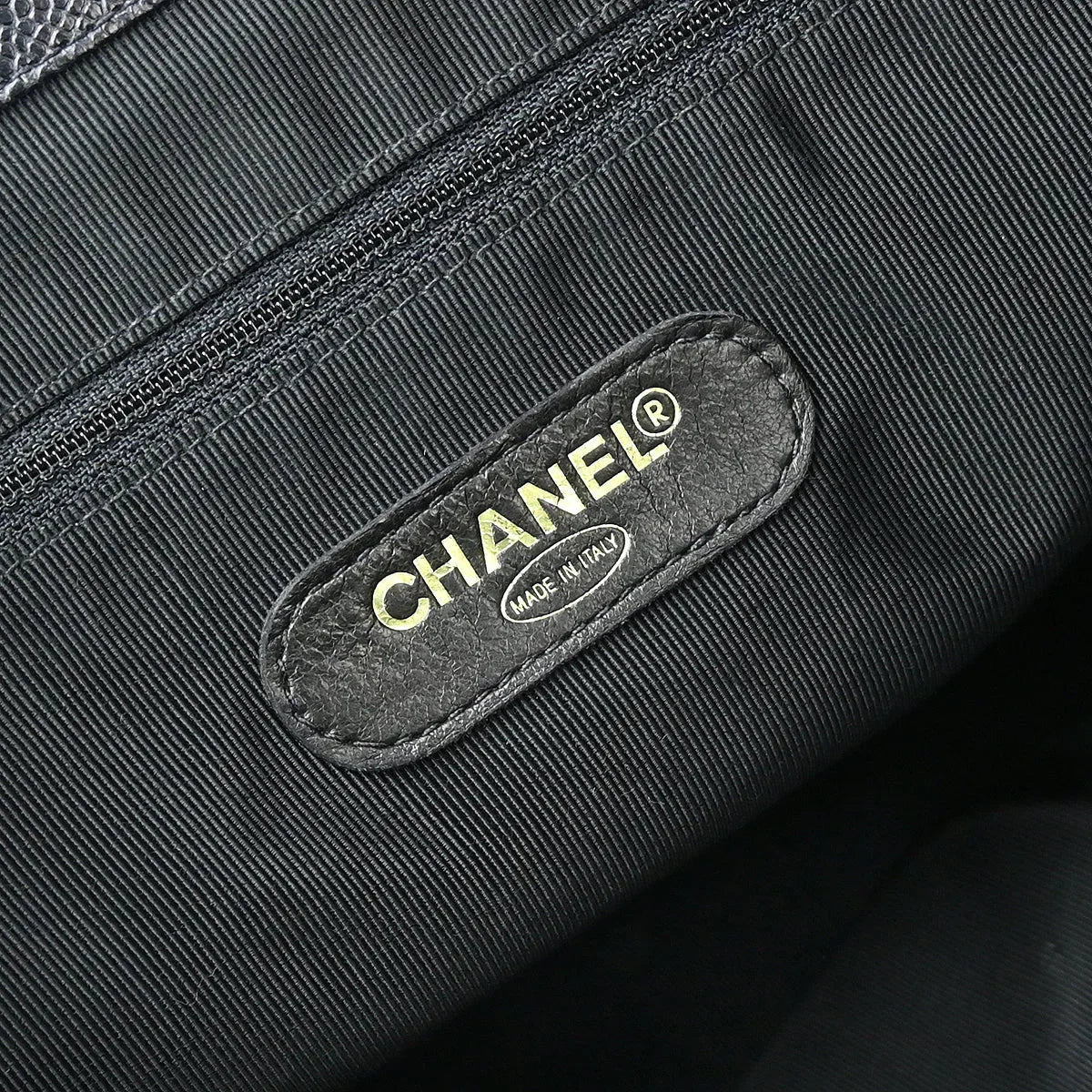 Chanel 1996-1997 Black Caviar Supermodel Shoulder Bag