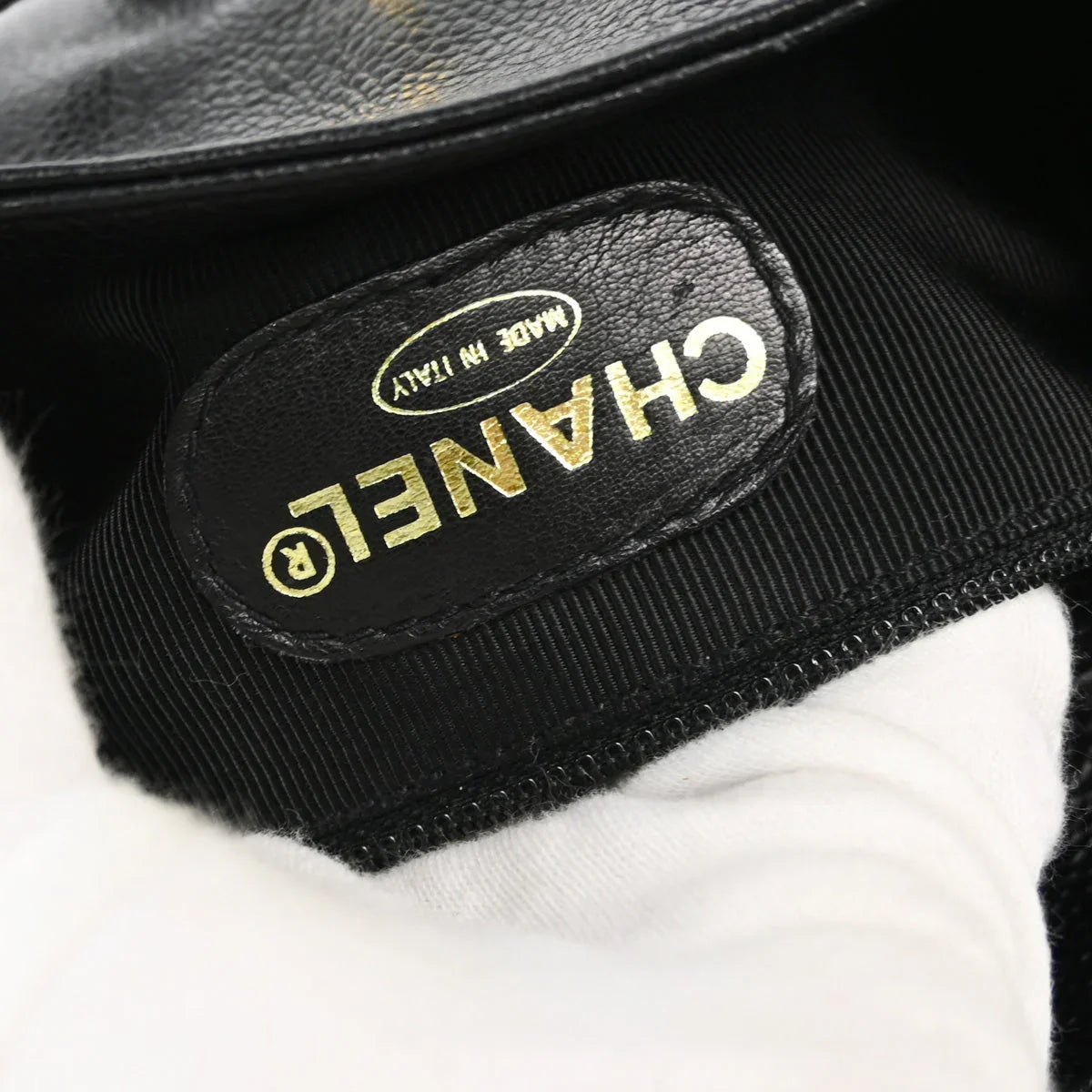 Chanel 1996-1997 Black Caviar Triple CC Backpack