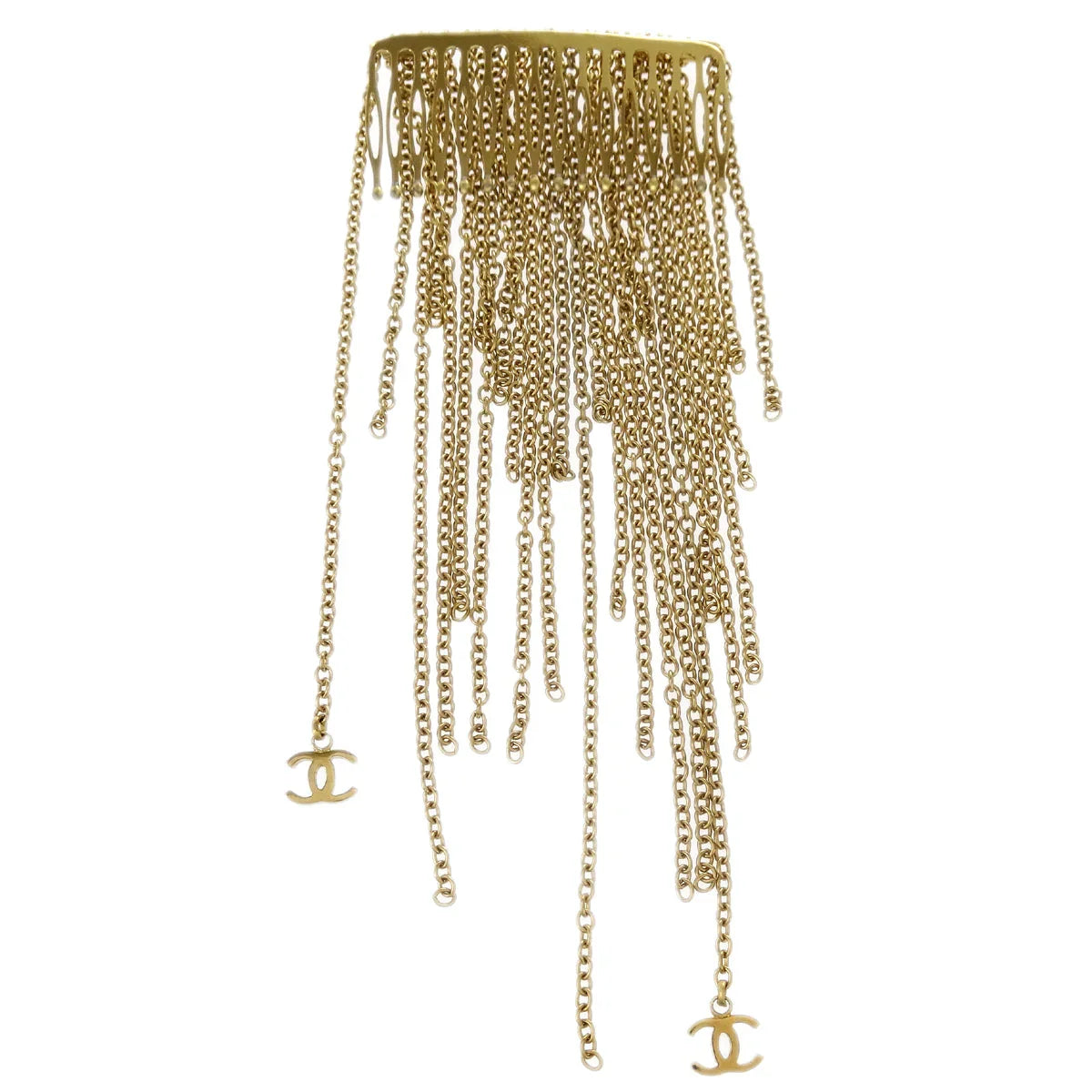 Chanel Hair Combs Gold 02A