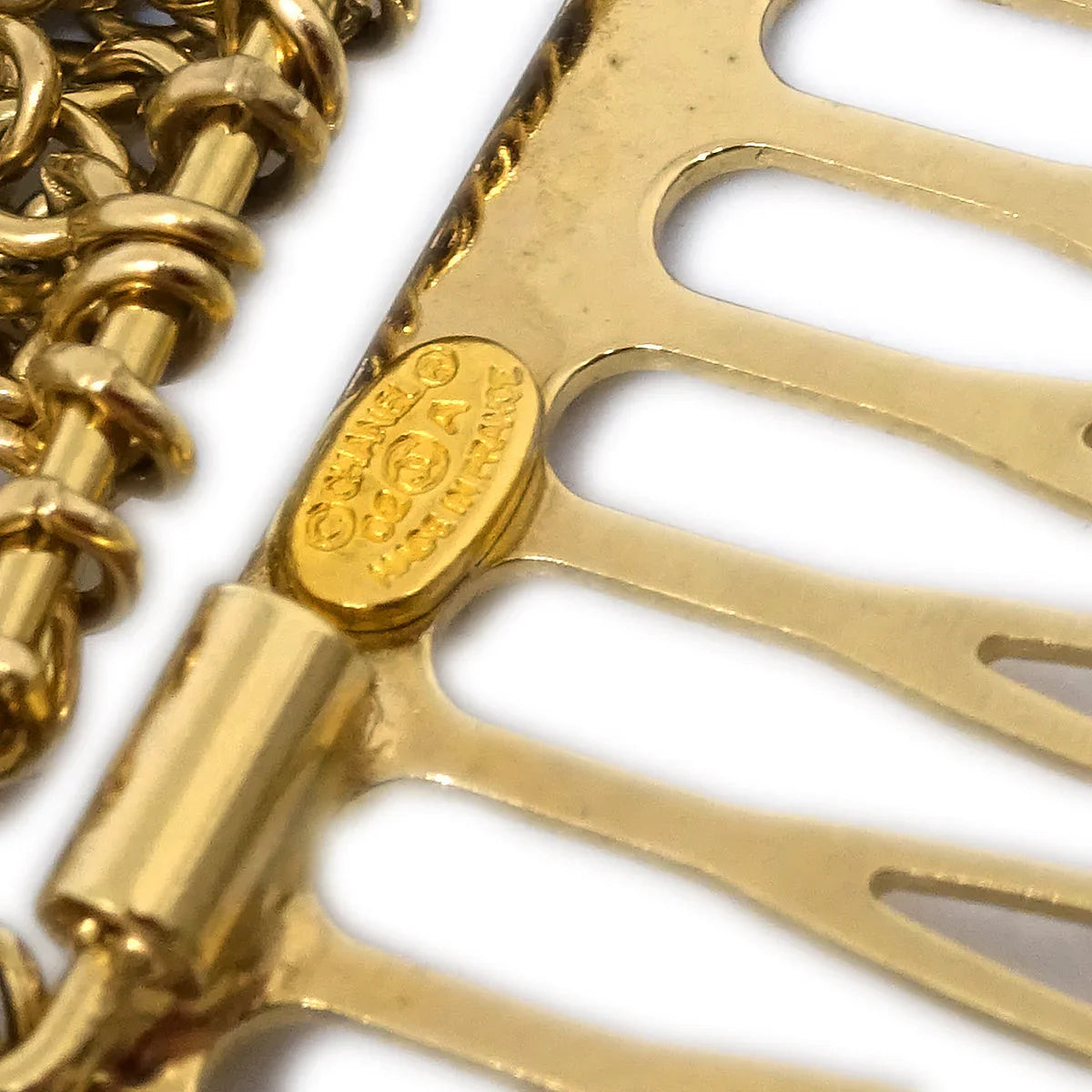 Chanel Hair Combs Gold 02A