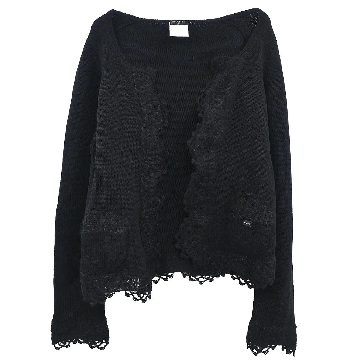 Chanel Open Cardigan Black