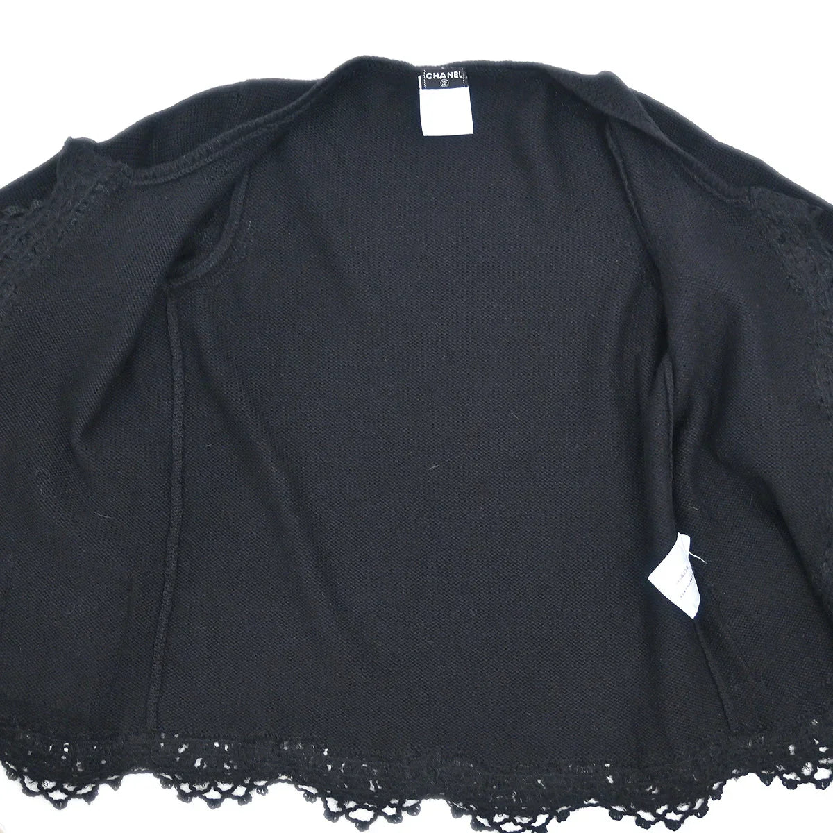 Chanel Open Cardigan Black