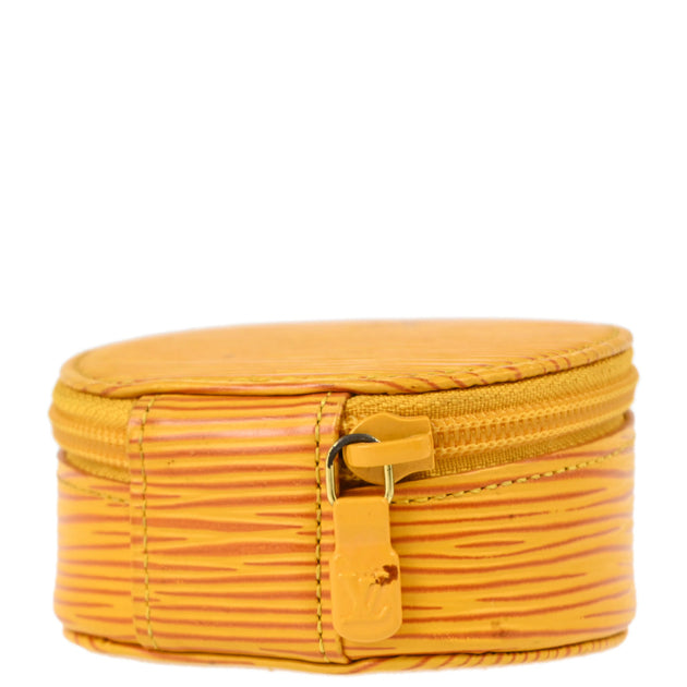Louis Vuitton Yellow Epi Ecrin Bijou 8 Jewelry Case Pouch