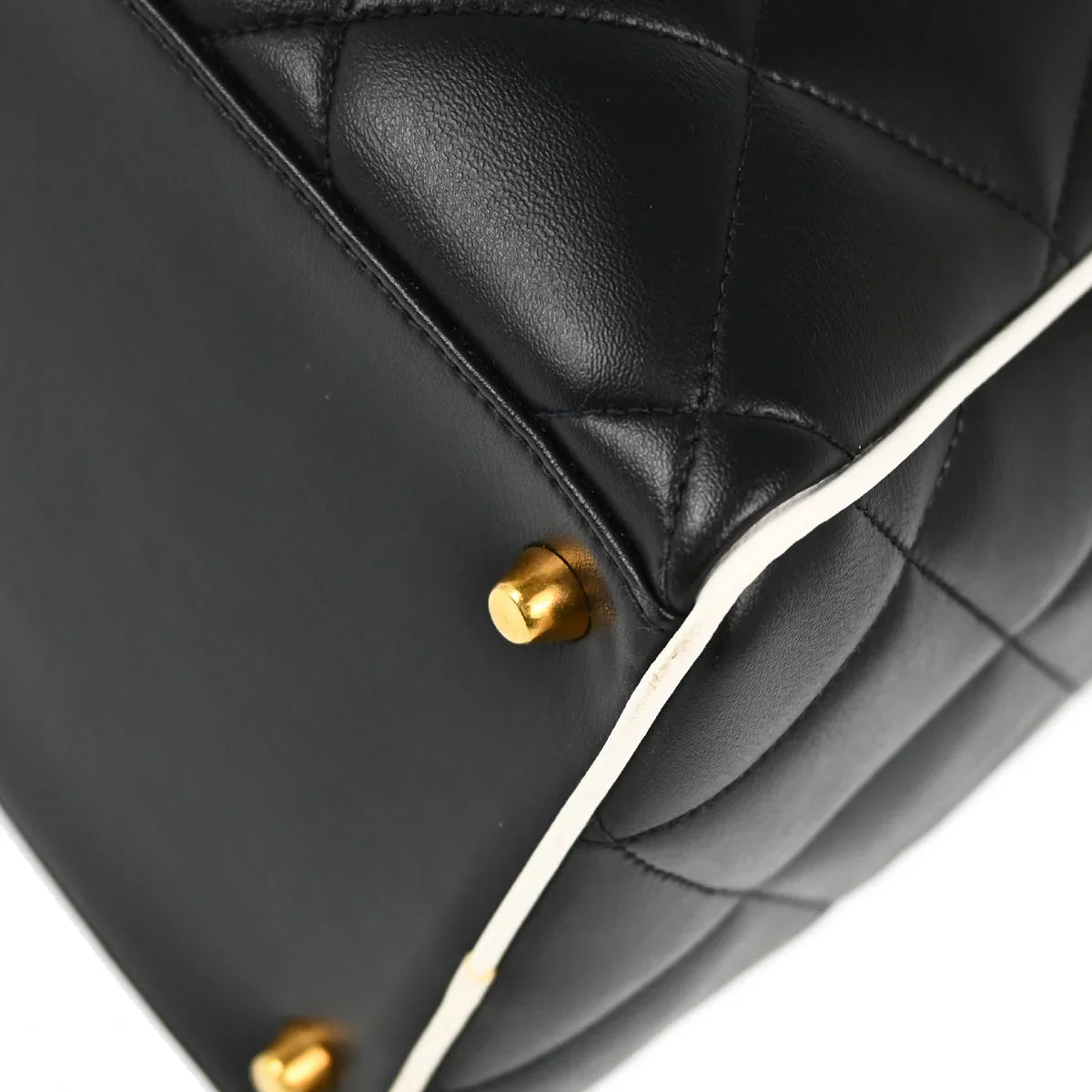 Chanel 1994-1996 Black Calfskin Bowling Bag 50
