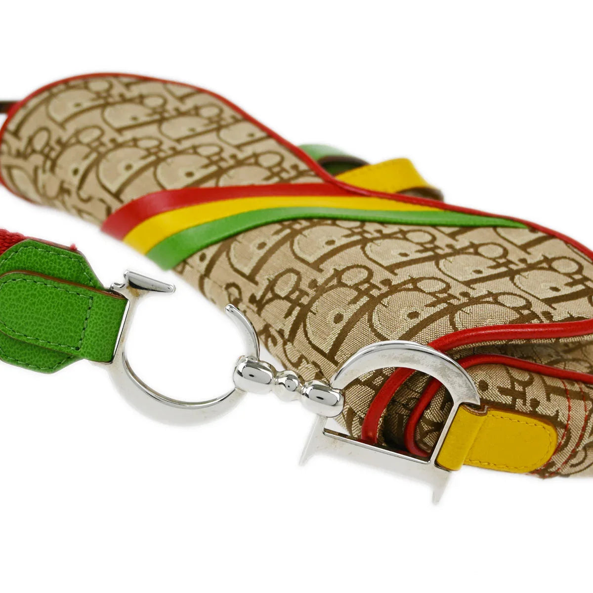 Christian Dior 2004 Rasta Trotter Saddle Handbag