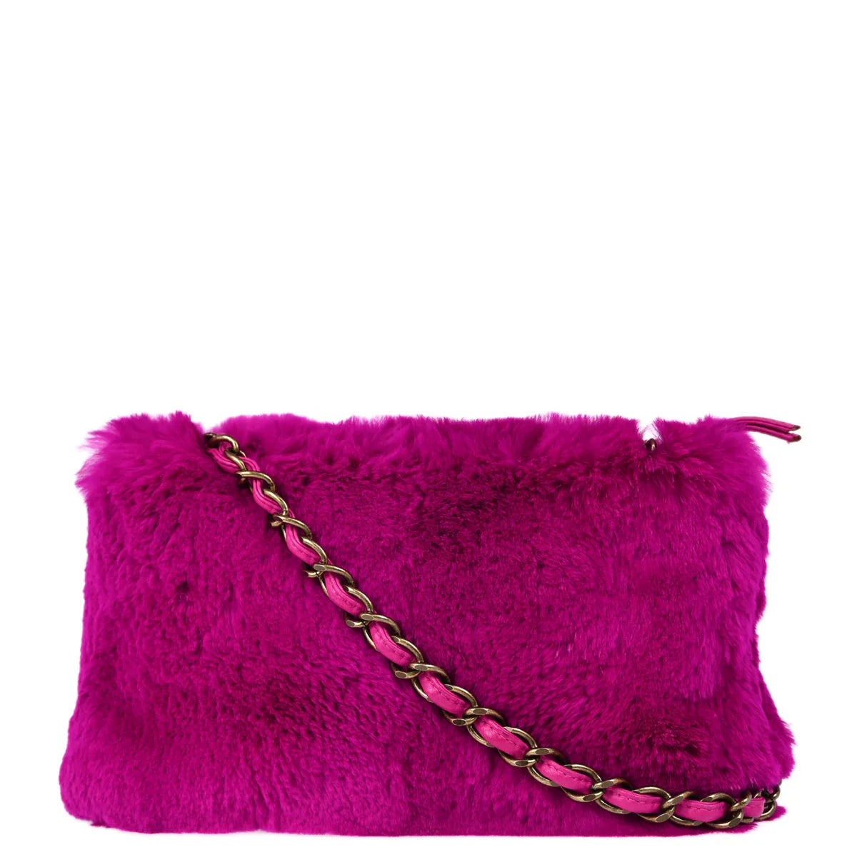 Chanel 2000-2001 Rabbit Fur Shoulder Bag