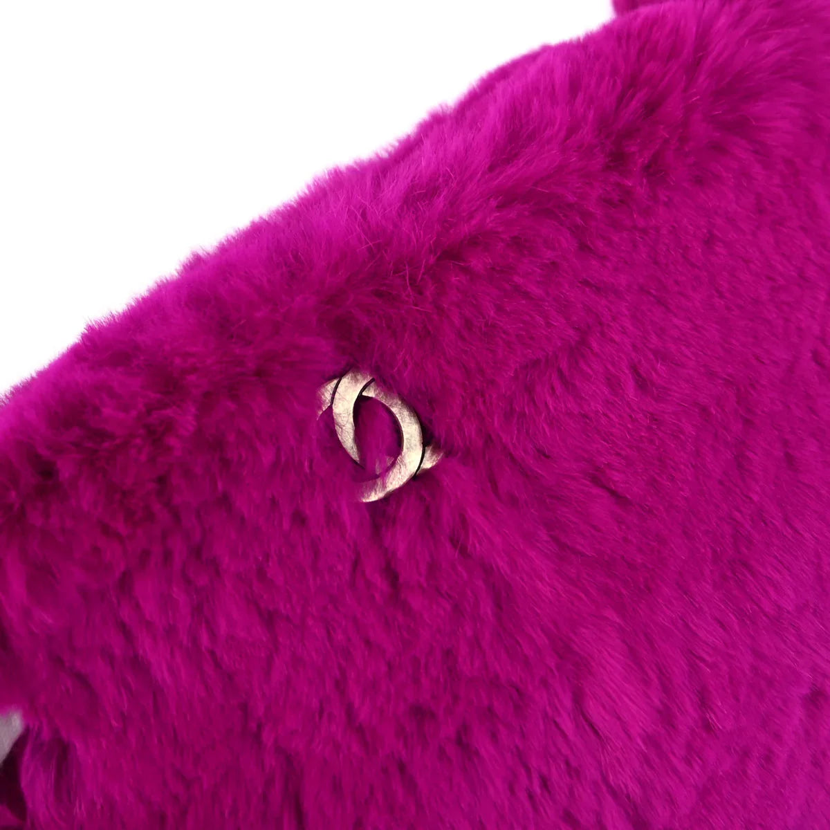 Chanel 2000-2001 Rabbit Fur Shoulder Bag