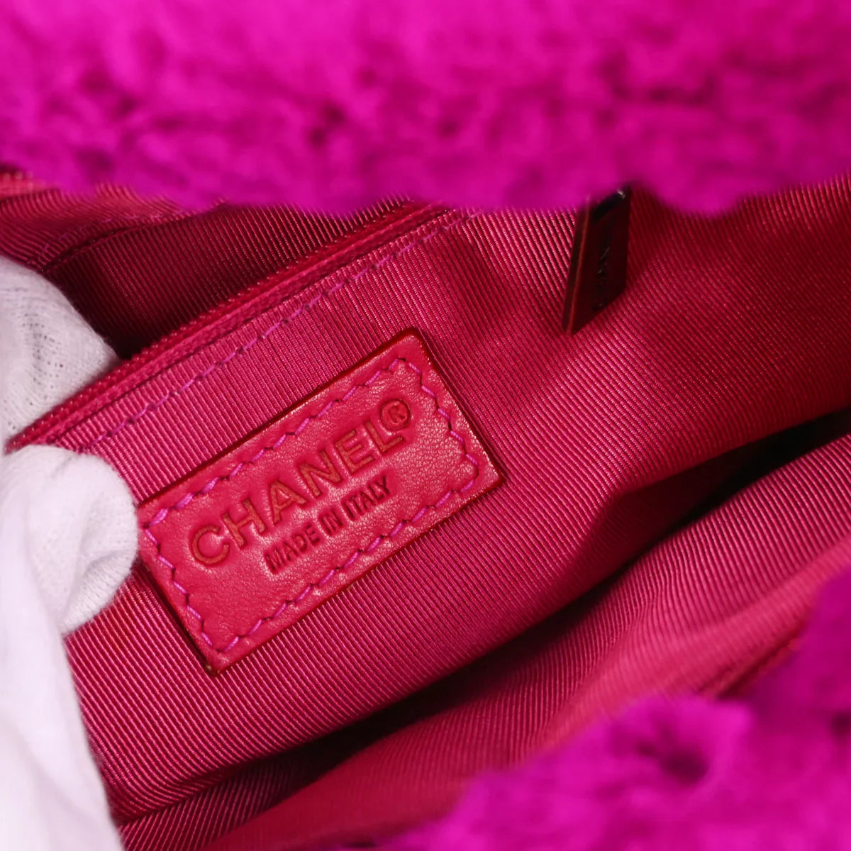 Chanel 2000-2001 Rabbit Fur Shoulder Bag
